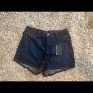 Fashion nova fishnet shorts